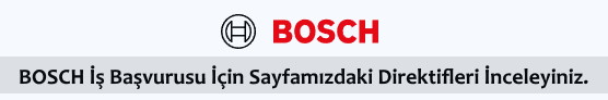 Bosch İş Başvurusu